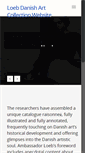 Mobile Screenshot of loebdanishartcollection.com